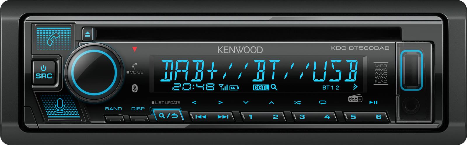 Kenwood KDC-BT560DAB inkl. DAB+ Antenne